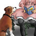 girl reading to Owney