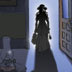 Girl arrives at night