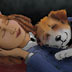 Carrie and Owney fall asleep